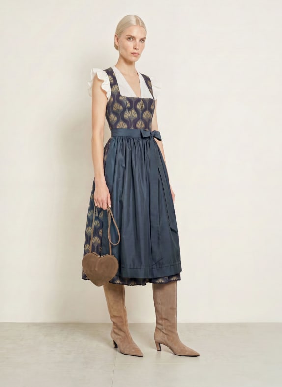 SPORTALM Dirndl TREUBACH DONKERBLAUW / BEIGE