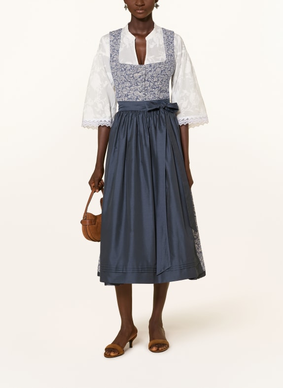 SPORTALM Dirndl DONKERBLAUW / WIT