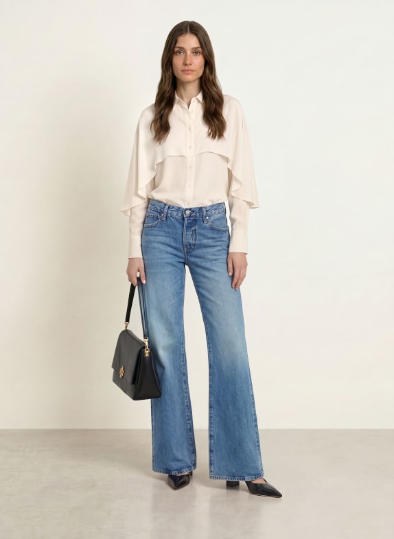 ÉMANOU Blouse CLAUDE met zijde WIT