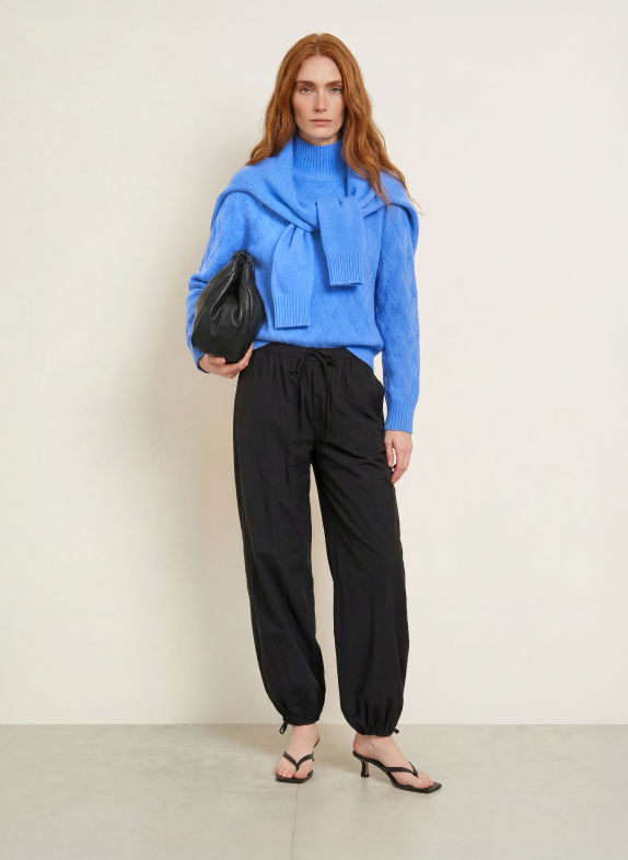 darling harbour Pullover mit Cashmere MID BLUE