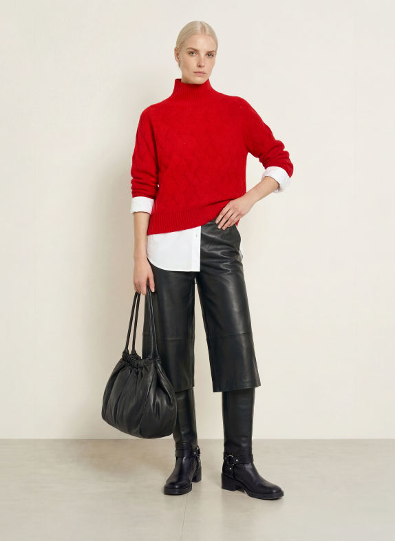 darling harbour Pullover mit Cashmere RED