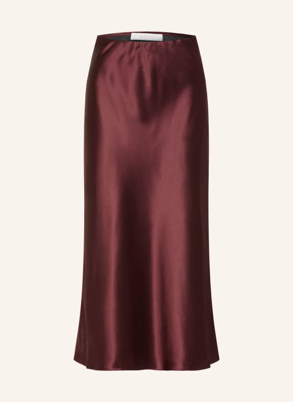 HERZENS Jupe en satin RUBY ROUGE FONCÉ