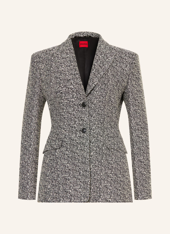 HUGO Blazer ASMALLA NOIR / GRIS / BLANC