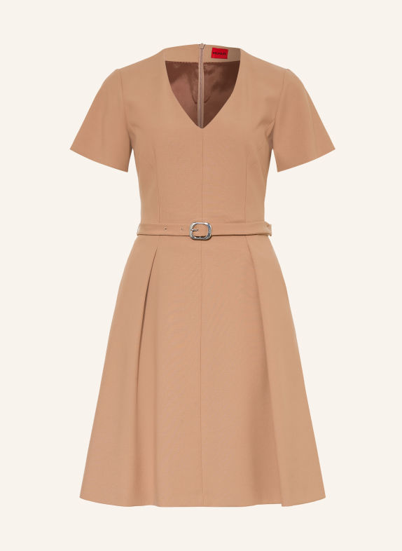 HUGO Robe KEMILANA COGNAC