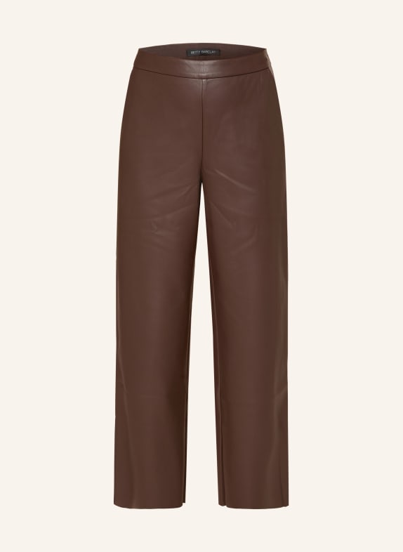 Betty Barclay Leather-look culottes DARK BROWN