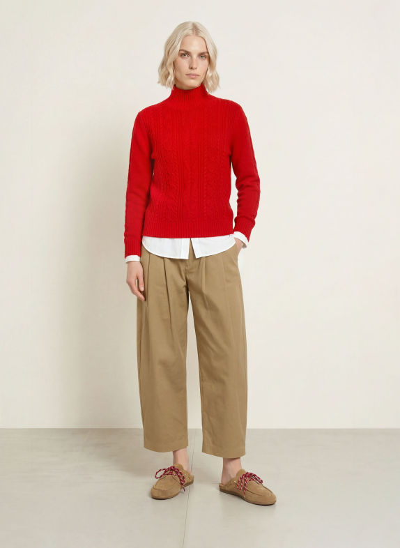darling harbour Sweter z kaszmiru RED