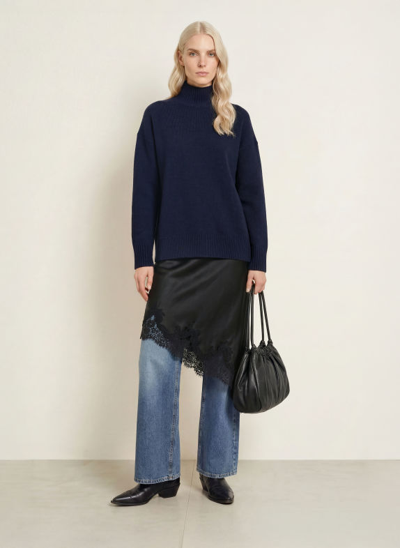 darling harbour Pullover mit Cashmere NAVY