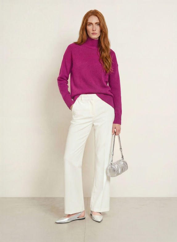 darling harbour Pullover mit Cashmere FUCHSIA