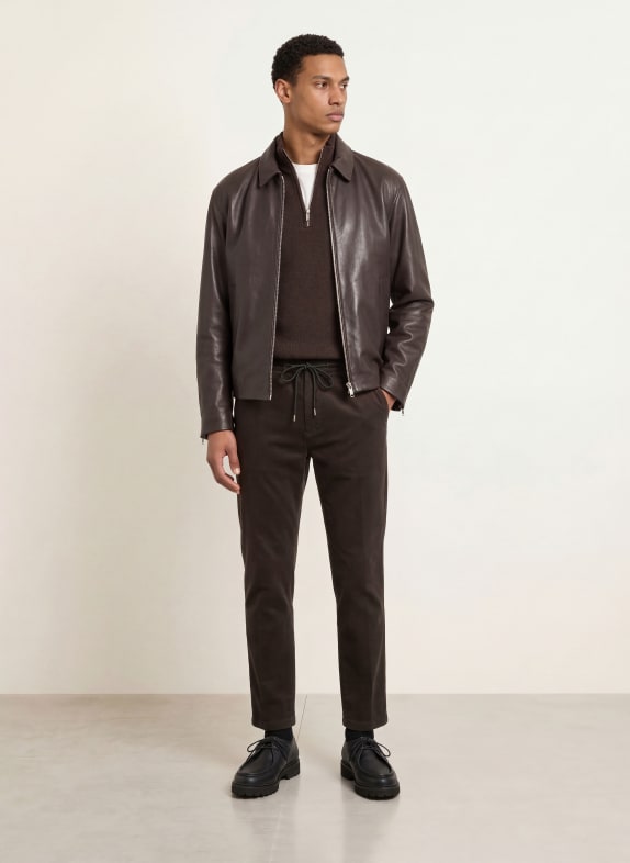 DRYKORN Cordbroek DEGER Regular Fit MARRON FONCÉ