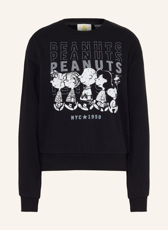 Princess GOES HOLLYWOOD Sweatshirt met strass-steentjes ZWART