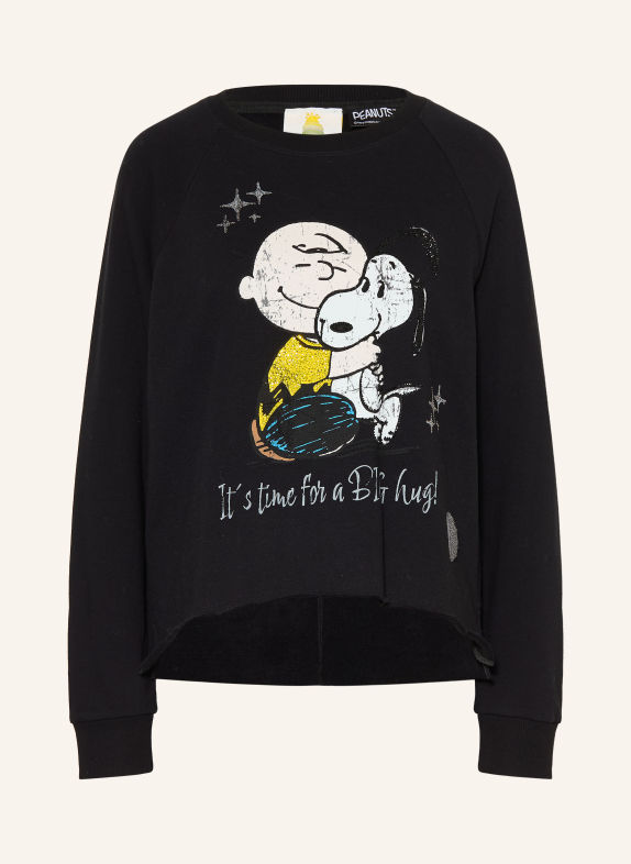 Princess GOES HOLLYWOOD Sweatshirt met sierstenen ZWART / GEEL / BLAUW