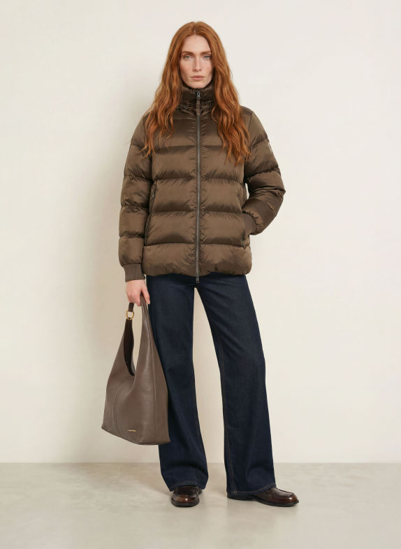 No.1 Como CARRARA Quilted Jacket TAUPE