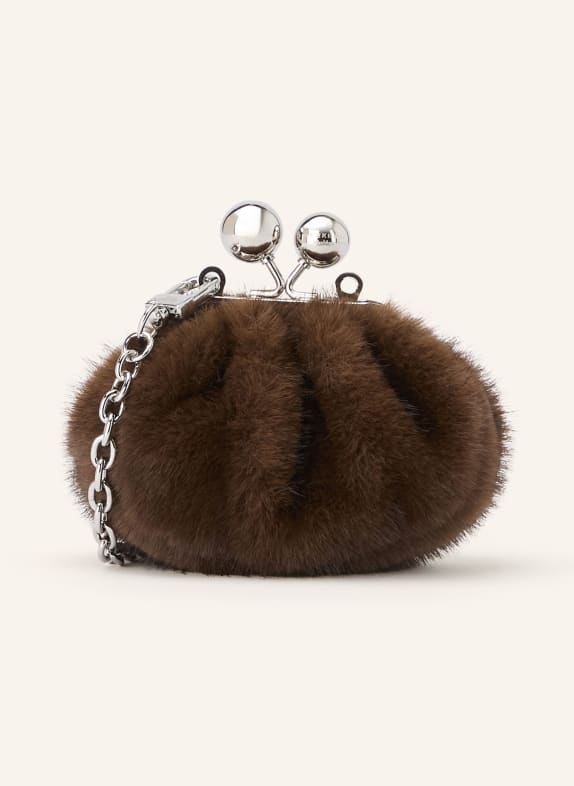 WEEKEND Max Mara Sac en fausse fourrure ATUBO MARRON / ARGENT