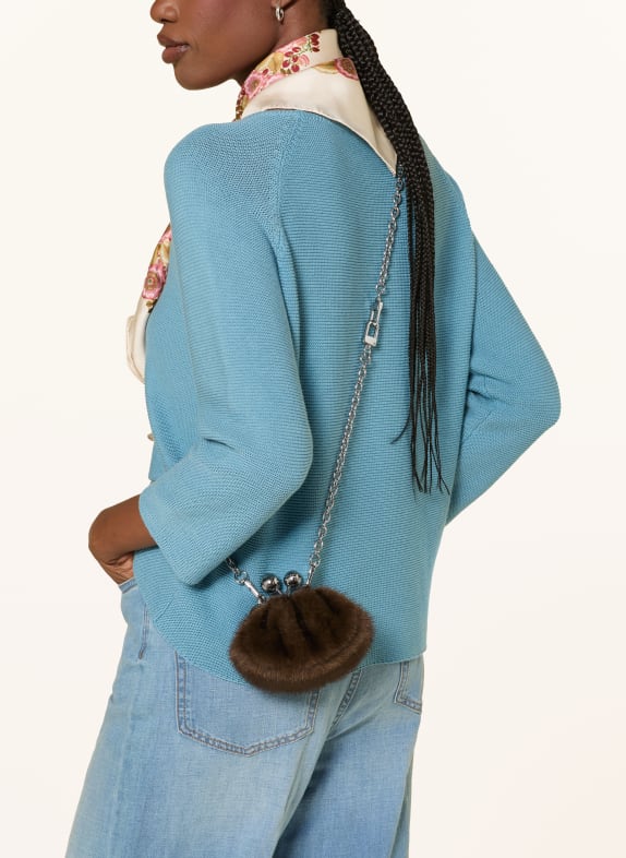 WEEKEND Max Mara Tas van kunstbont ATUBO BRUIN / ZILVER