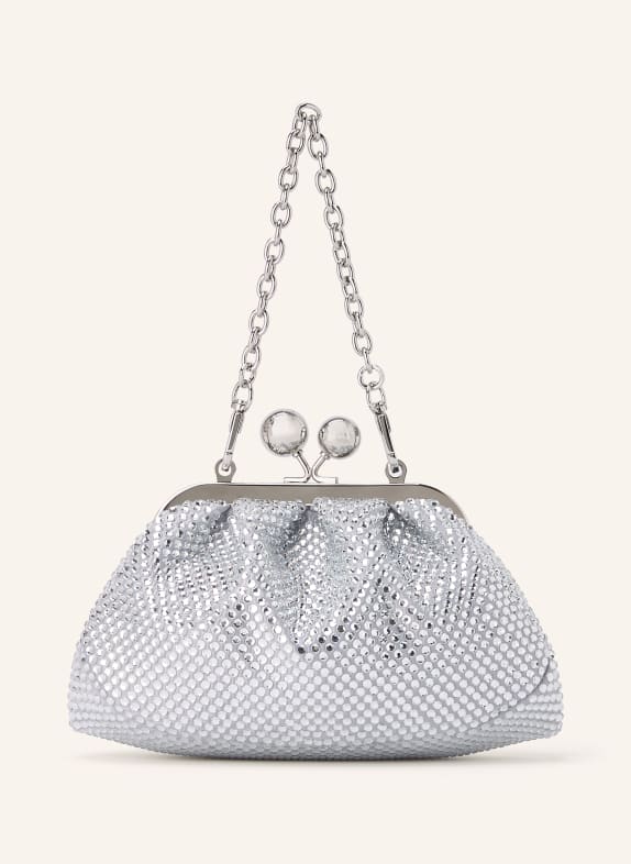 WEEKEND Max Mara Schoudertas VINO met sierstenen ZILVER