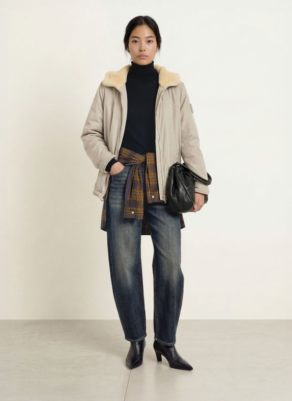 No.1 Como Jas ISNY OLIJF / BEIGE