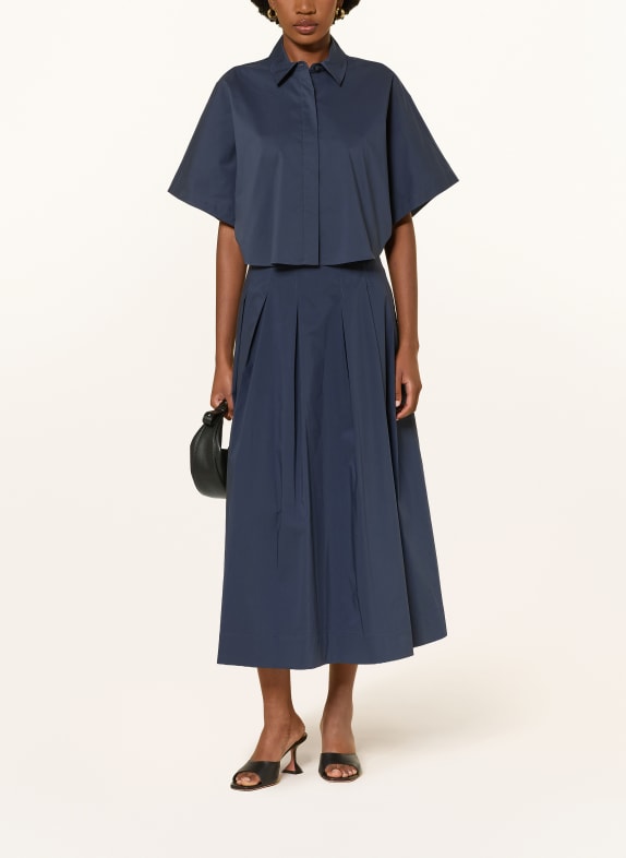 SIMKHAI Overhemdblouse BLAIR DONKERBLAUW