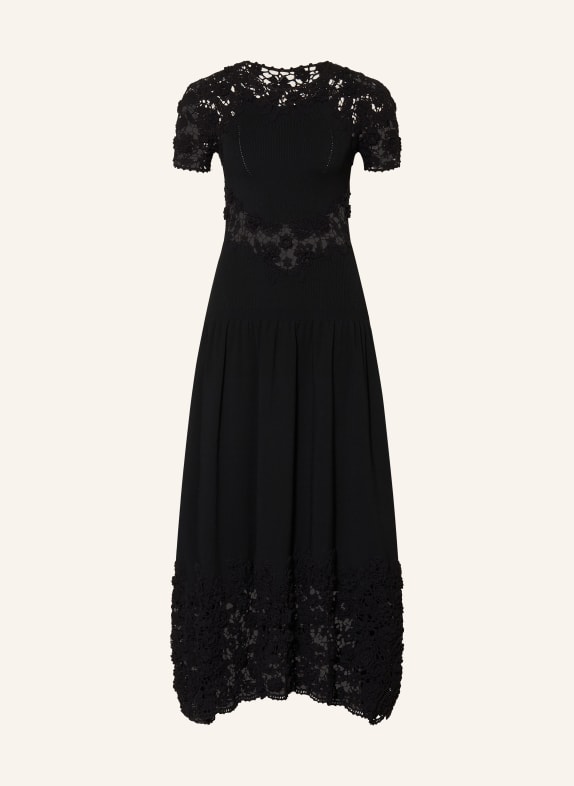 ULLA JOHNSON SABRINA Crochet Dress BLACK