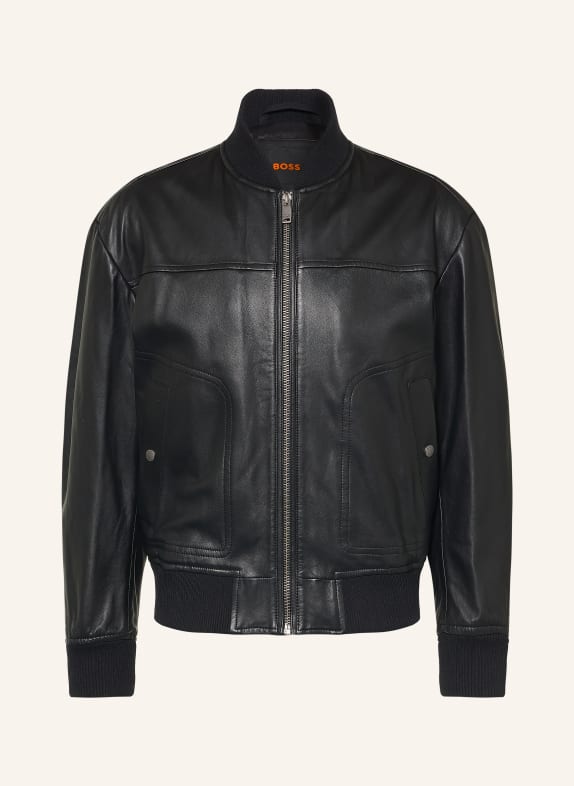 BOSS Lederblouson JOKANS SCHWARZ