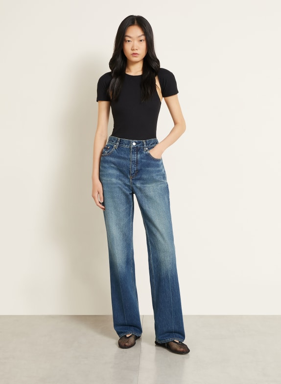 ALAÏA Bootcut Jeans A25 BLUE STONE