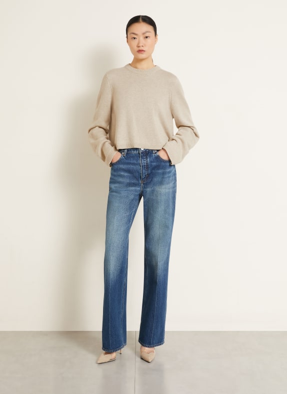 ALAÏA Tröja med kashmir BEIGE