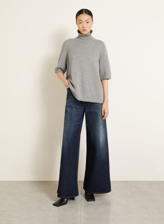 ALAÏA Stickad tröja med kashmir GRÅ