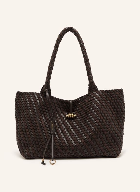 GIANNI CHIARINI Shopper AURELIE TMAVĚ HNĚDÁ / ZLATÁ