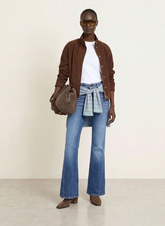 CAMBIO Flared jeans FABIENNE 5077 slub dark used