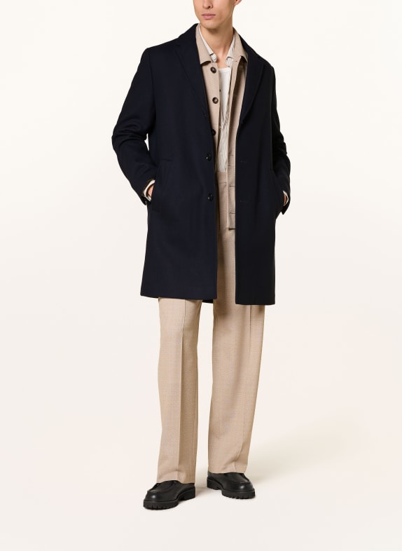 HUGO MALTE Wool coat DARK BLUE
