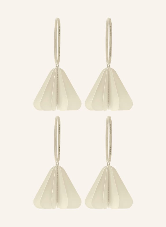 blomus 4er-Set Dekoanhänger KAZARY CREME