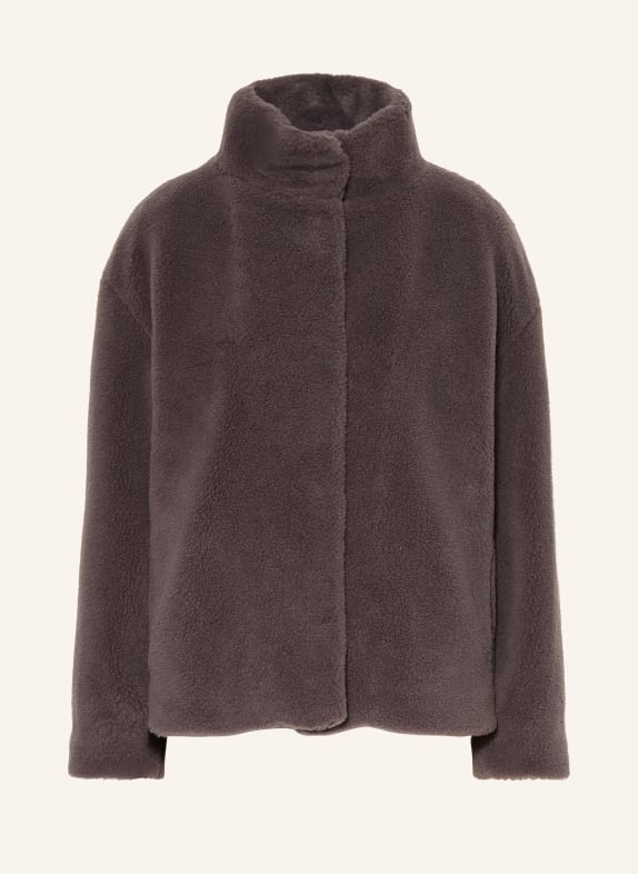 HERNO Jas van teddybont DONKERGRIJS