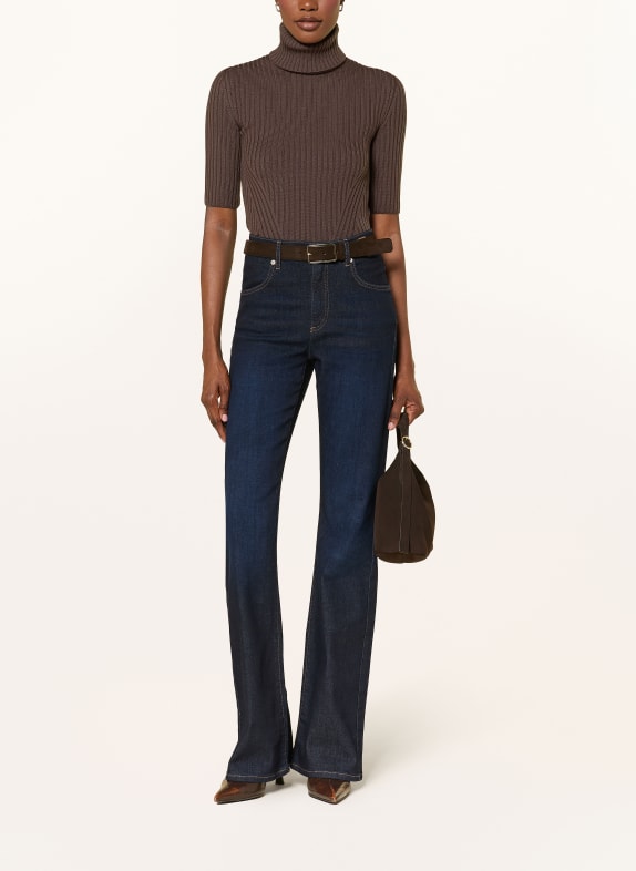 HERNO Gebreid shirt MARRON FONCÉ