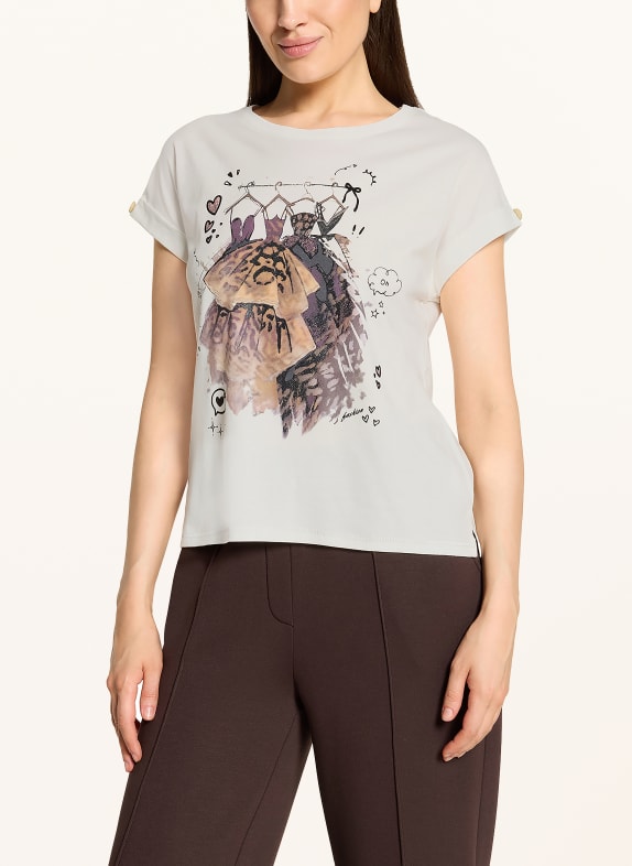 CARTOON T-shirt WHITE / DARK PURPLE / DARK ORANGE