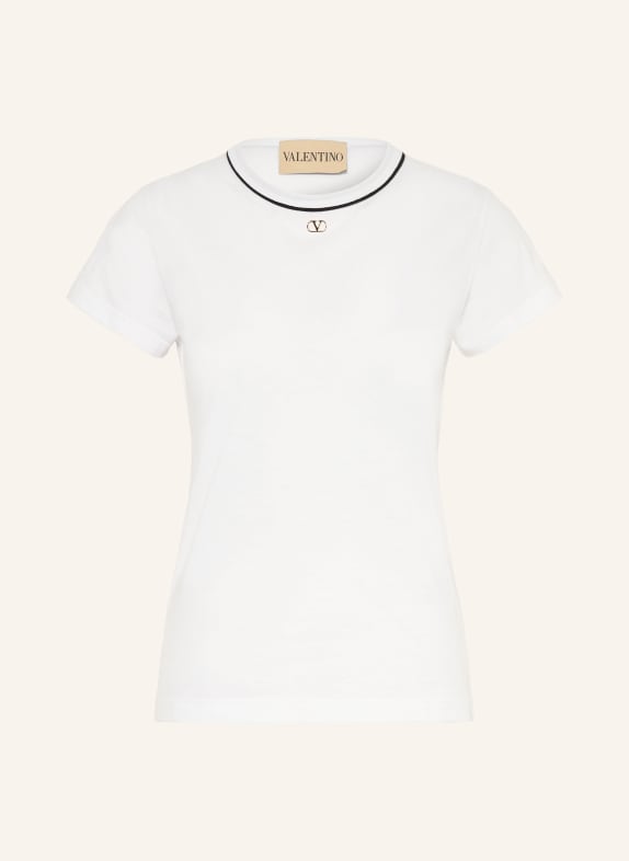 VALENTINO SOLID T-shirt WHITE