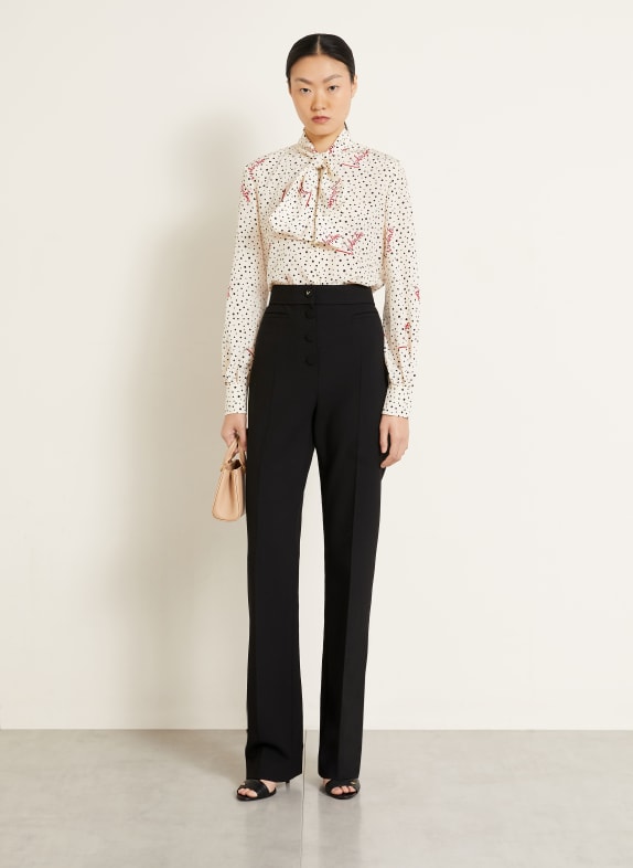 VALENTINO Broek SOLID ZWART