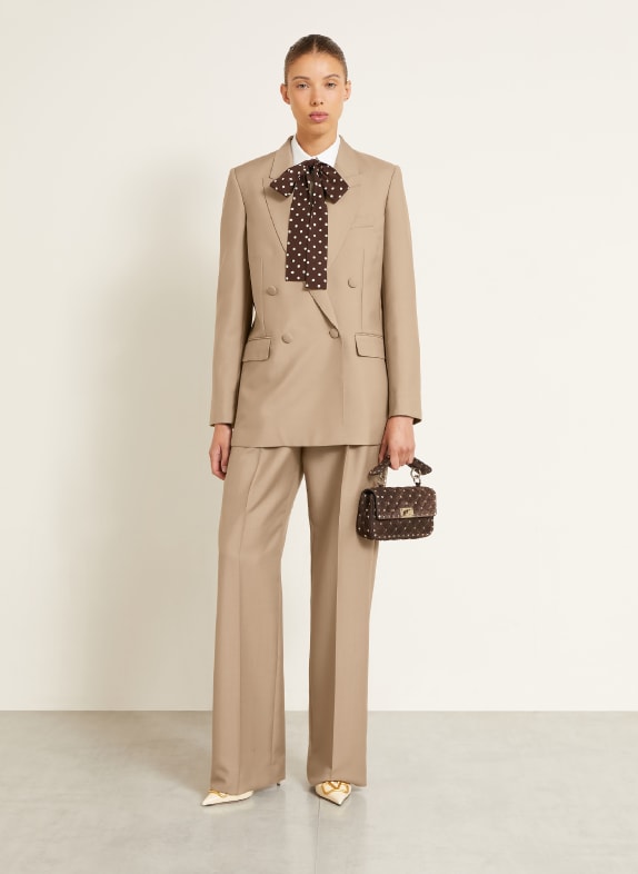 VALENTINO Longblazer SOLID mit Mohair BEIGE