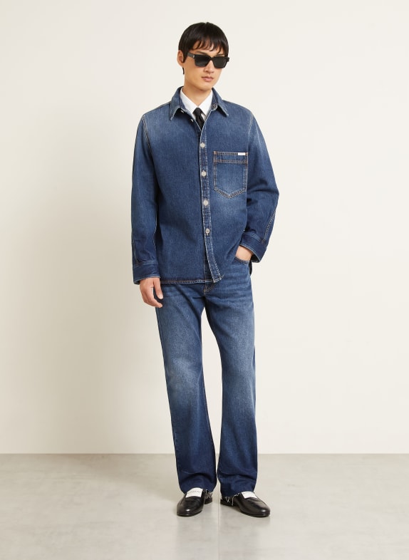 GIVENCHY Chemise en jean coupe décontractée BLEU