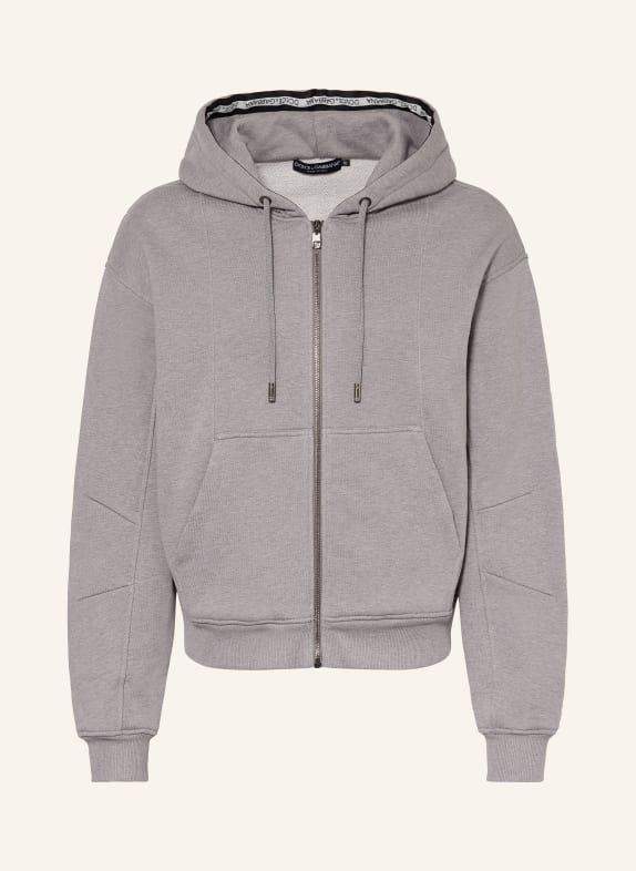 DOLCE & GABBANA Sweat zippé GRIS
