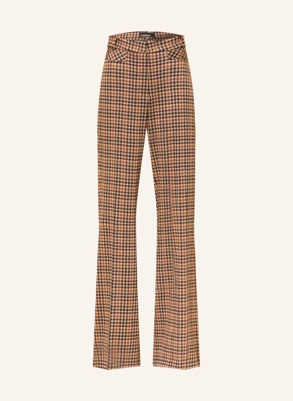 CAMBIO Pantalon en jersey FAMOUS MARRON / MARRON FONCÉ / BEIGE
