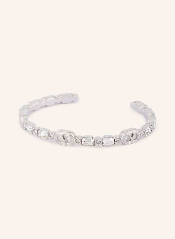 VALENTINO GARAVANI OVALETTE Bangle SILVER / WHITE