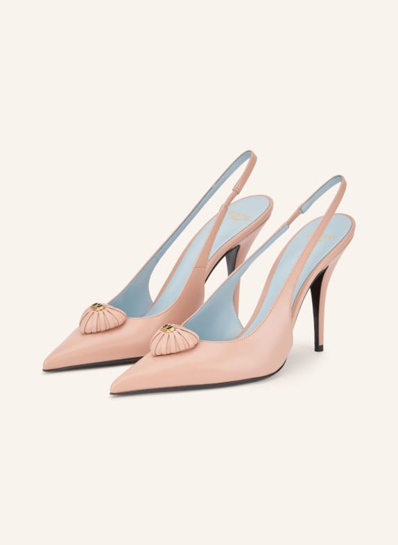 VALENTINO GARAVANI COEUR ROYAL Slingback Pumps ROSE