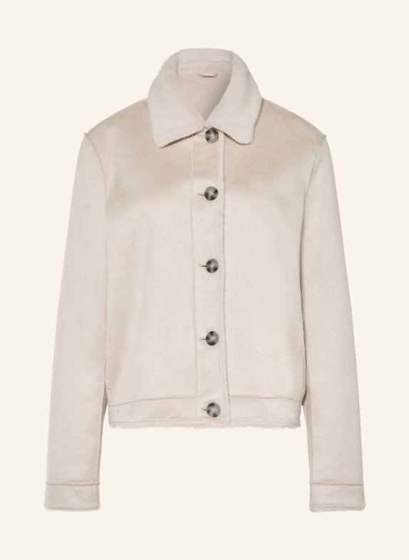 lilienfels Leather-look jacket LIGHT GRAY