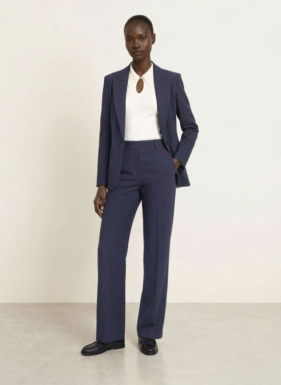 HUGO HULANA Wide-leg trousers DARK BLUE