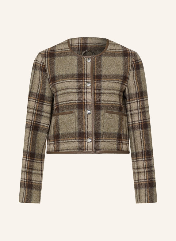 MALINA Kastenjacke NINETTE GRÜN / CAMEL / DUNKELBRAUN