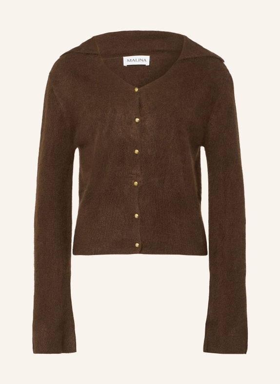 MALINA Strickjacke LILIAN DUNKELBRAUN