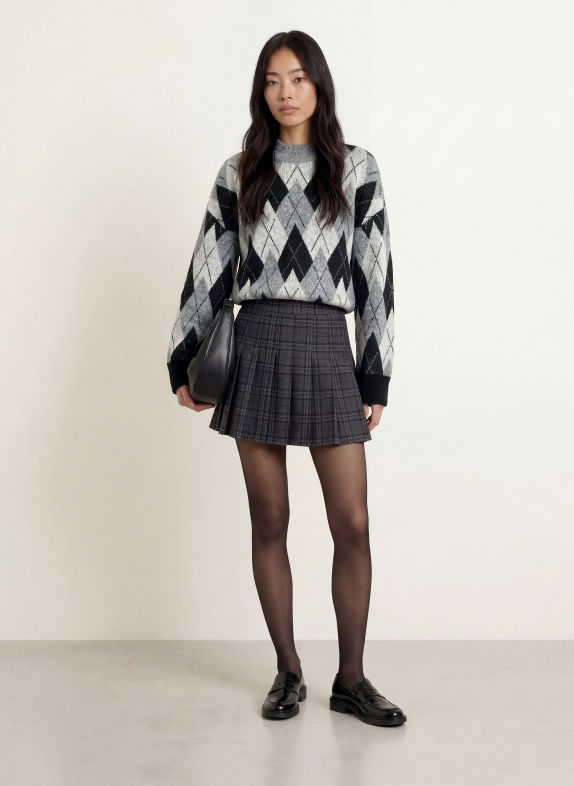 CPH MUSE Pullover CMARGY GRAU / HELLGRAU / SCHWARZ