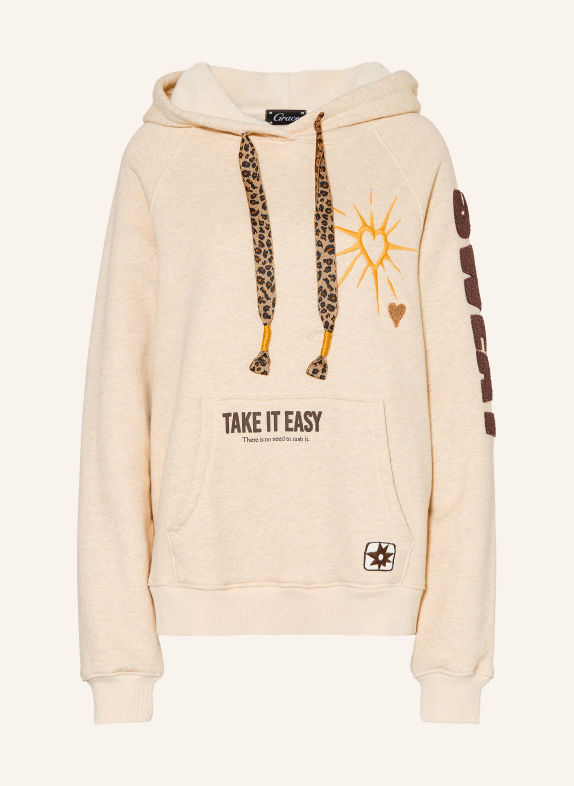 Grace Hoodie CRÈME / MARRON FONCÉ / DONKERGEEL