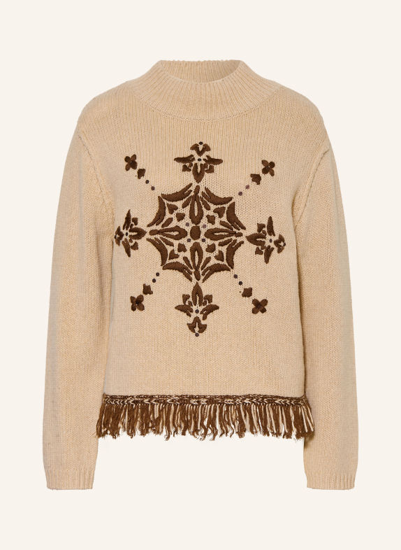 Grace Trui BEIGE / MARRON FONCÉ