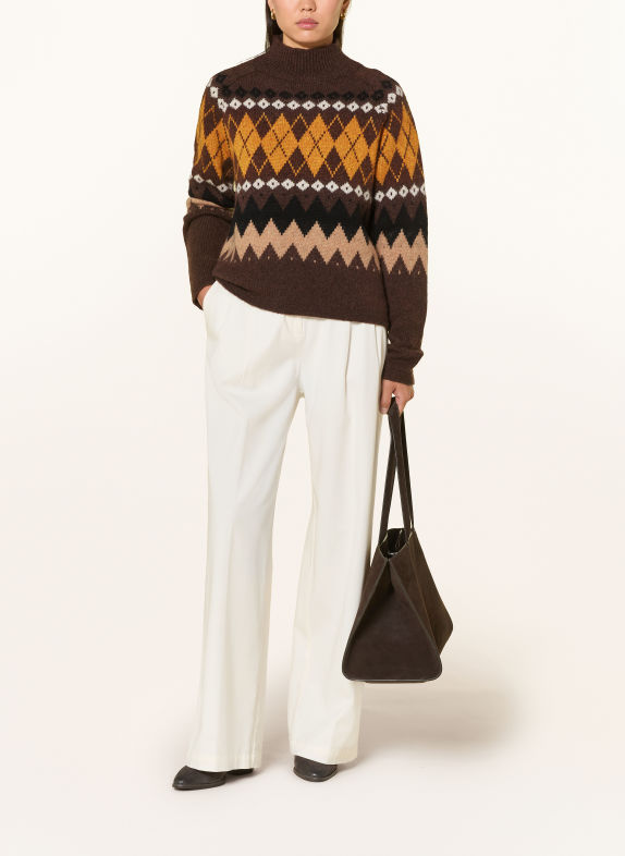 Grace Tröjor MÖRKBRUN / BEIGE / MÖRKGUL