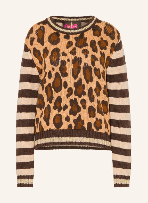 Grace Trui met kasjmier MARRON FONCÉ / BRUIN / BEIGE